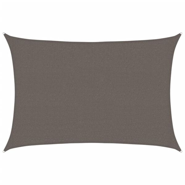 vidaXL Sunshade Sail 160 g/m² Anthracite 2.5x3.5 m HDPE