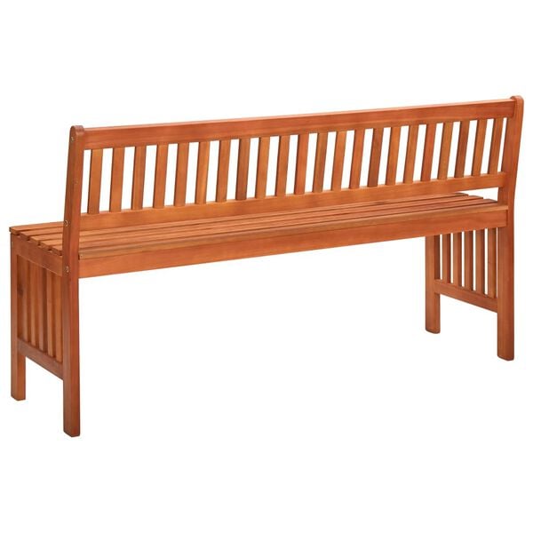 vidaXL Garden Bench 137 cm Solid Eucalyptus Wood