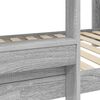 vidaXL Bunk Bed for Kids Grey Sonoma 90 x 200 cm Engineered Wood