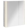 vidaXL Bathroom Mirror Cabinet Grey Sonoma 63.5 x 15.5 x 70 cm