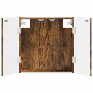 vidaXL Dartboard Cabinet ALKMAAR Smoked Oak 52.5 x 10.5 x 53.5 cm