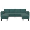 vidaXL Living Room Couch 3 pcs Dark Green