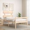 vidaXL Senior Bed without Mattress 90x200 cm Solid Wood