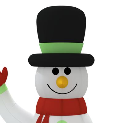 vidaXL Inflatable Snowman Family with LEDs 500 cm