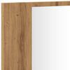 vidaXL LED Mirror Cabinet Artisan Oak 90x12x45 cm Engineered Wood