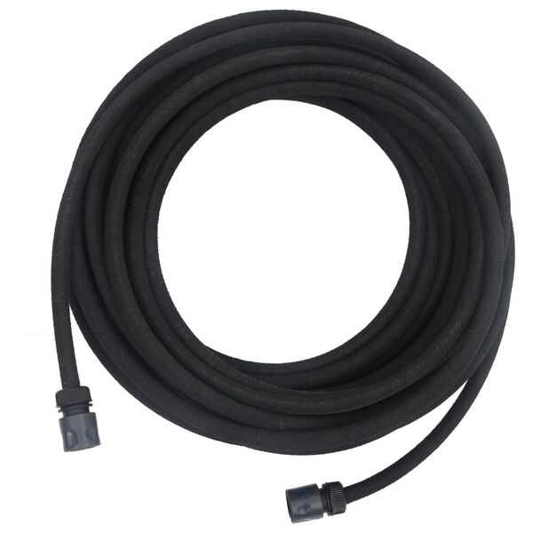 vidaXL Garden Soaker Hose Black 0.6" 10 m Rubber
