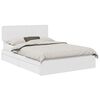 vidaXL Storage Bed with Drawer White 140 x 190 cm Engineered Wood