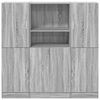 vidaXL 3 Piece Kitchen Cabinet Set Grey Sonoma Engineered Wood