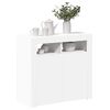 vidaXL Sideboard with LED Lights White 80x35x75 cm