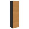 vidaXL Cabinet Black Oak 50 x 41 x 185 cm Engineered Wood