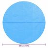 vidaXL Floating Round PE Solar Pool Film 381 cm Blue