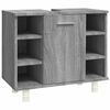 vidaXL Bathroom Cabinet Grey Sonoma 60x32x53,5 cm Engineered Wood