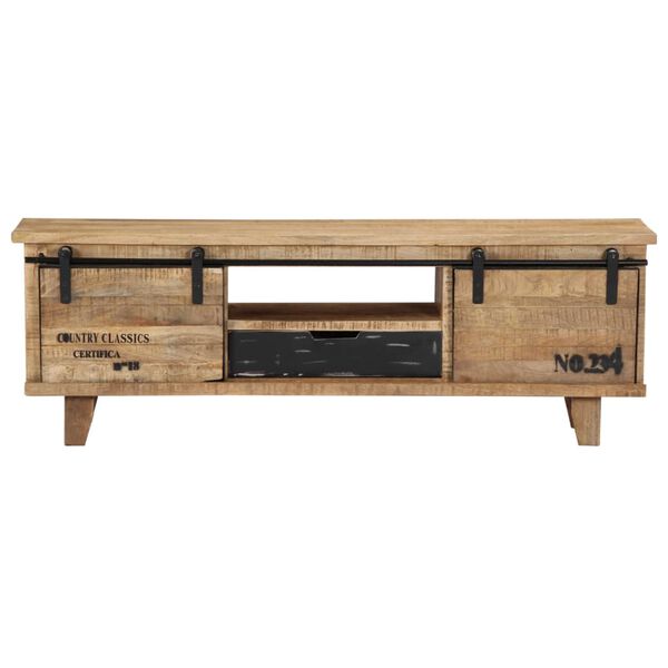 vidaXL TV Cabinet 120x30x40 cm Solid Mango Wood