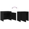 vidaXL Bedside Cabinets 2 pcs Black 45x34x44.5 cm Engineered Wood