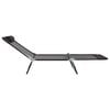 vidaXL Folding Sun Lounger 2 pcs Black 182 x 55 x 85.5cm Textilene