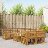 vidaXL Sofa Sets 9 pcs Natural Solid Acacia Wood
