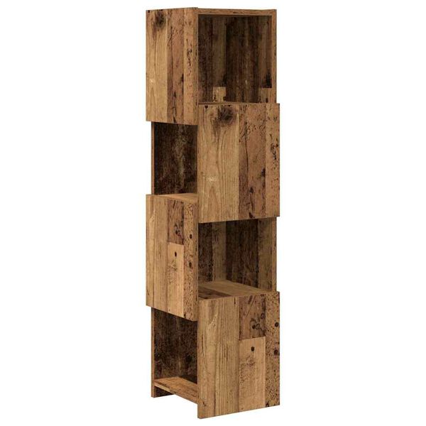 vidaXL Corner Cabinet Old Wood 25.5x25x102cm Engineered Wood