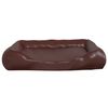vidaXL Dog Bed Brown 80x68x23 cm Faux Leather