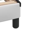 vidaXL Bed Frame without Mattress "Zadar" White and Black 90x190 cm Single Faux Leather