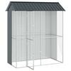 vidaXL Bird Cage Anthracite 215 x 110 x 247 cm Galvanised Steel
