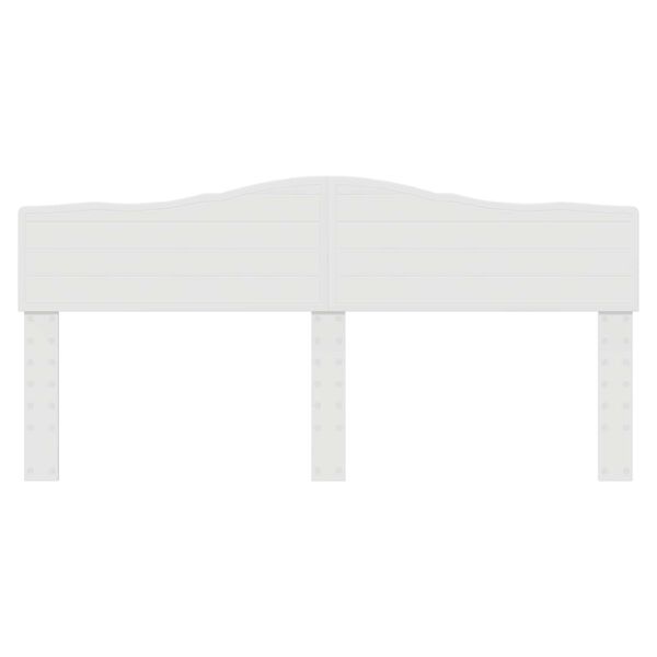 vidaXL Headboard Gloss White 200 cm Engineered wood