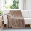 vidaXL Throw Blankets 6 pcs Camel 200 x 150 cm Fleece