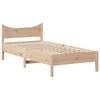 vidaXL Bed Frame with Headboard 90x190 cm Single Solid Wood Pine