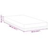 vidaXL Mattress White and Blue 100 x 200 cm Gel-Infused Foam