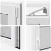 vidaXL Basement Window "RISOR" 110x50 cm Tilt&Turn DIN Right White