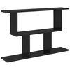 vidaXL Wall Shelf Black Oak 80 x 15 x 50.5 cm Engineered Wood