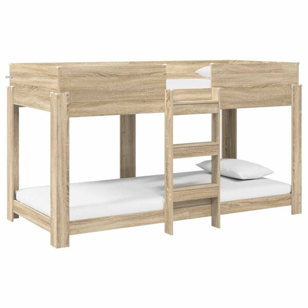 vidaXL Bunk Bed for Kids Sonoma Oak 100 x 200 cm Engineered Wood