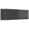 vidaXL Kitchen Backsplash 2 pcs Dark Grey 110 x 40 cm Tempered Glass