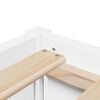 vidaXL Bed Frame without Mattress White 90x190 cm Single Solid Wood Pine