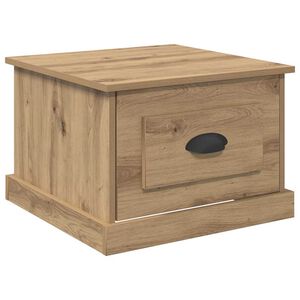 vidaXL Coffee Table Artisan Oak 50 x 50 x 35 cm Engineered Wood