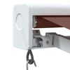 vidaXL Manual Retractable Awning Brown 350x250 cm