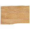 vidaXL Table Top 60x40x3.8 cm Live Edge Solid Wood Mango