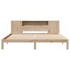 vidaXL Bookcase Bed without Mattress 180x200 cm Super King Solid Wood Pine
