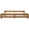 vidaXL Bed Frame without Mattress Honey Brown Solid Pine Wood 200x200cm