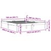 vidaXL Bed Frame without Mattress Wax Brown 150x200 cm King Size Solid Wood Pine