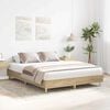 vidaXL Bed Frame 2 pcs Sonoma 152 x 203 cm Engineered Wood