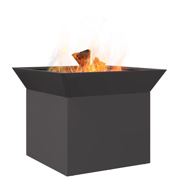 vidaXL Fire Pit Black 50 x 50 x 40 cm Steel