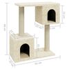 vidaXL Cat Tree with Sisal Scratching Posts Cream 60 cm