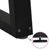 vidaXL Coffee Table Legs V-Shape 2 pcs Black 38x(42-43.3) cm Steel