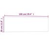 vidaXL Wall-mounted Magnetic Board Black 100x30 cm Tempered Glass