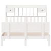 vidaXL Bookcase Bed without Mattress White 140x190cm Solid Wood Pine