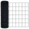 vidaXL Euro Fence Grey 0.8 x 25 m PVC-coated iron