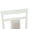 vidaXL Dining Chair 2 pcs White Solid Wood