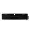 vidaXL TV Cabinet High-Gloss Black 120x40.5x35 cm
