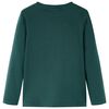 Kids' T-shirt with Long Sleeves Dark Green 104
