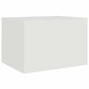 vidaXL Coffee Table White 67x50x44 cm Steel